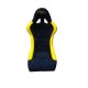 siège bacquet FIA GR2 tissu noir/jaune
