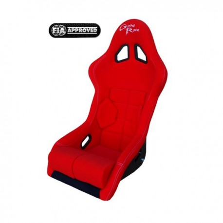 siège bacquet FIA GR2 tissu rouge