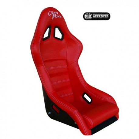 siège bacquet FIA GR1 vinyl rouge