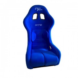 Siège Baquet Sport Universel Europetuning - Tissu Bleu, Maintien Latéral, Avec Glissières De Fixation - 11