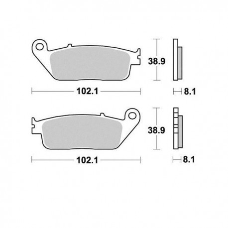 Plaquette de frein moto S1071N