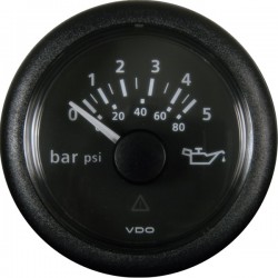 Mano de pression 0-5 d'huile VDO Viewline ø52