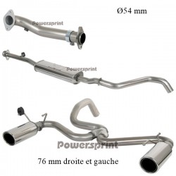 Silencieux Pot D'échappement Chrome Pour Fiat 500 R Et 126 - Diamètre 50 Mm, Sortie Unique, Neuf