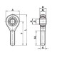 Rotule mâle compétition M6x100 LINK