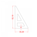 Equerre à souder plat 45x24 ø4 ép 2mm - POLYCAR CONCEPT