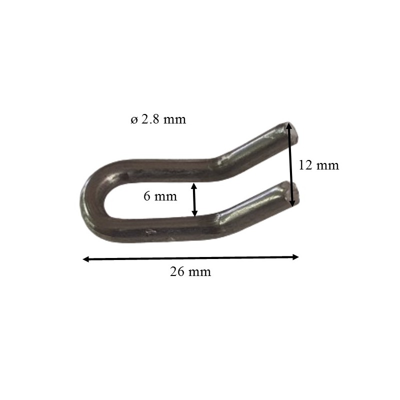 Lot De 2 Ressorts Pour Pot D'Échappement - INOX Longueur 70mm Diamètre 6mm - Crochet Tournant - Neuf