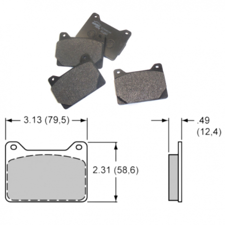 pour WILWOOD POWERLITE 4 pistons