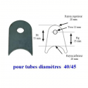 Pack 20 supports à souder pour tube 40/45mm