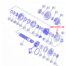 Pignon secondaire 2eme YAMAHA MT09