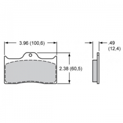 pour WILWOOD DYNALITE FORGED 4 pistons