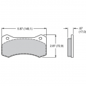 Plaquette BP10 150-9488K NEW W6A 6 pistons WILWOOD