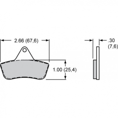 Plaquette PS1 LIGHTWEIGHT 2 pistons WILWOOD