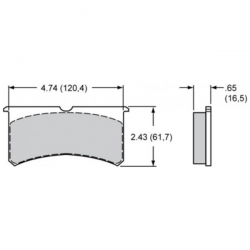 pour WILWOOD NARROW SUPERLITE 6 pistons