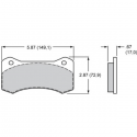 Plaquette POLY A 15A-9977K W4A 4 pistons WILWOOD