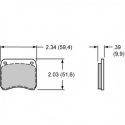 Plaquette POLY E 15E-8306K 5310 Etrier 19 2 pistons WILWOOD