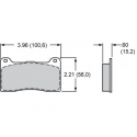 Plaquette MINTEX MDB2581 WILWOOD MIDILITE FORGED 4 pistons