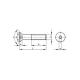 Vis à tête fraisée 8.8 électro zingué 6 pans creux M6