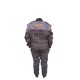 Combinaison 100% coton Noir/ gris