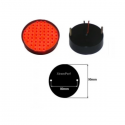 Feu rond 57 LED éclairage ROUGE ø 90 mm