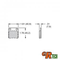 pour étrier WILWOOD GP200 BILLET 2 pistons