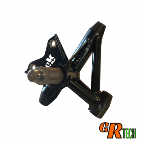 Pivot gauche acier 24CD4S époxy noir
