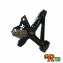 Pivot gauche acier 24CD4S époxy noir