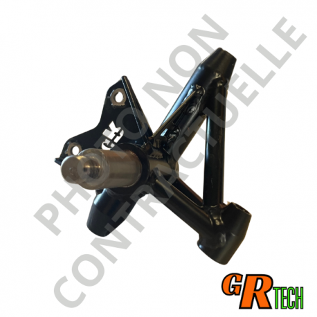 Pivot gauche acier 24CD4S époxy noir