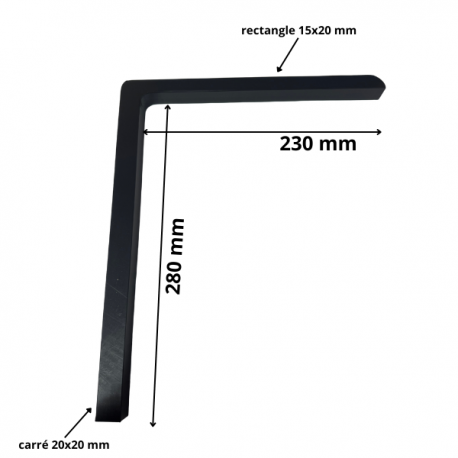 Equerre PEHD support garde -boue