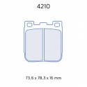 Plaquette CL Brakes 4210