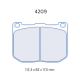 plaquette de frein CL Brakes 4209