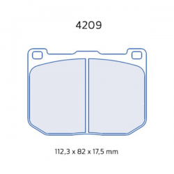 plaquette de frein CL Brakes 4209