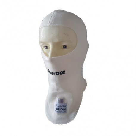Cagoule ouverte FIA blanc