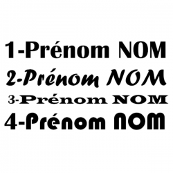 Paire de prénom + NOM