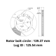 Disque à bol ø266x21 pour kit frein avant ABABK001
