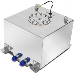 Réservoir ALU 60 Litres - bouchon alu et capteur de niveau