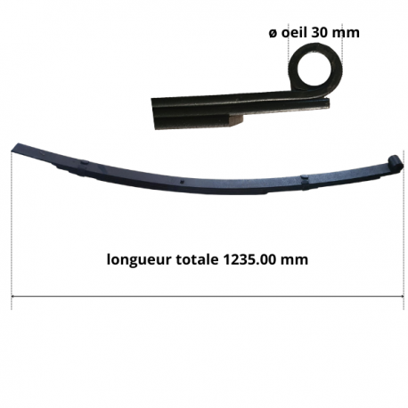 Kit 5 lames de suspension arrière renforcée 50mm Escort Mk1/2