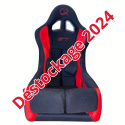 2024 siège bacquet FIA Good Race GT tissu noir/rouge