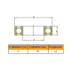 Roulement 72x37x33 pour moyeux arrière