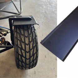 Bavette avant cintrée 170x605 - 4 mm