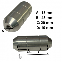 Liaison maitre cylindre de frein ALU pour pédale
