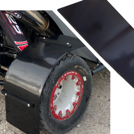 Bavette noire spécial Cross Car 2mm