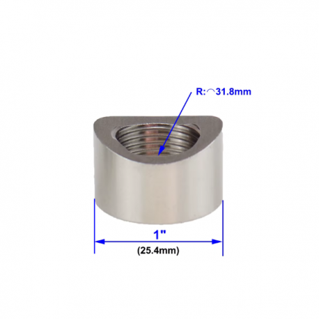 Filetage pour sonde lambda grugé rond