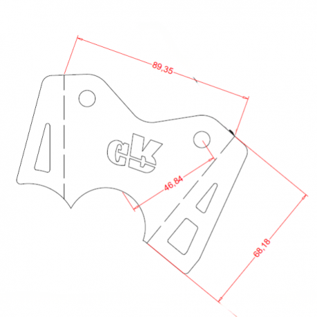 Fixation pivot av acier GR TECH