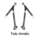 Kit 2 triangles voie étroite BRUT complet VW Golf 1