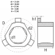 Bague plastique pour crémaillère